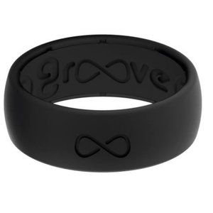 Groove Life Men's Silicone Wedding Ring in Black